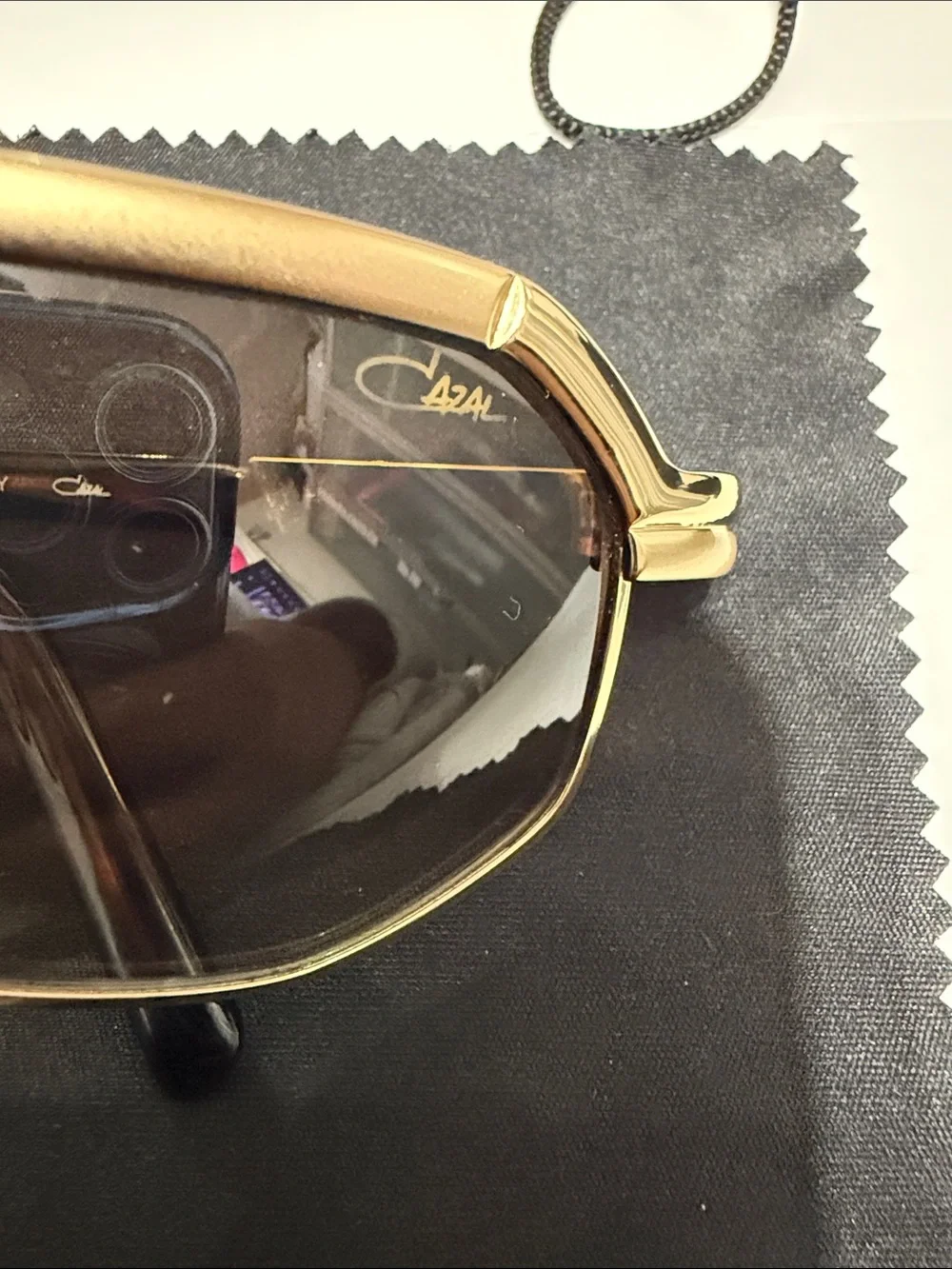 Cazal 9056 Sunglasses (Black & Gold)